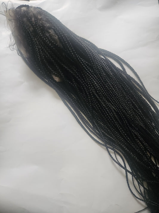 Traingle part braided wig
