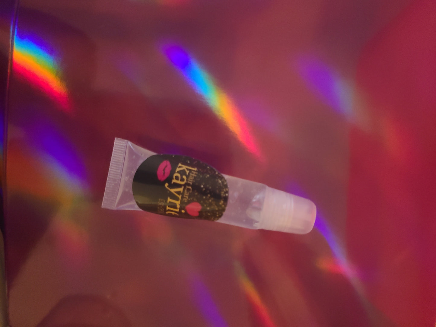 Cotton candy flavored lip gloss