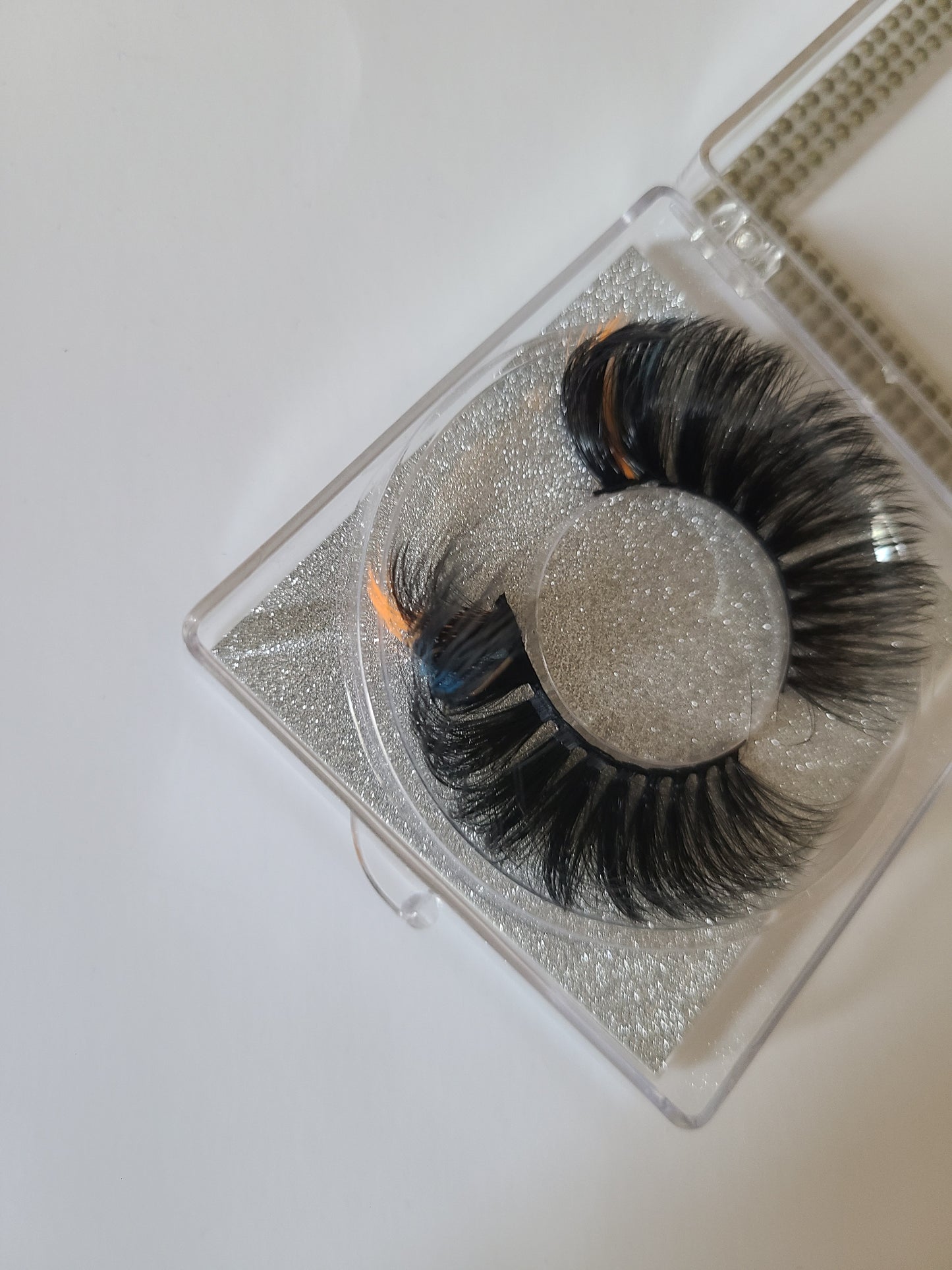 5d mink orange /Teal lashes
