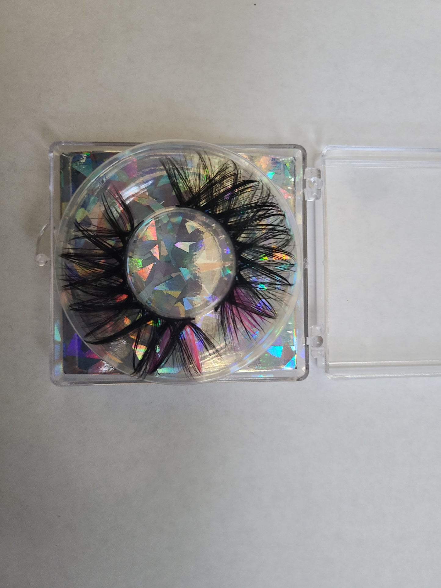 5d 3 pink /purple color lashes