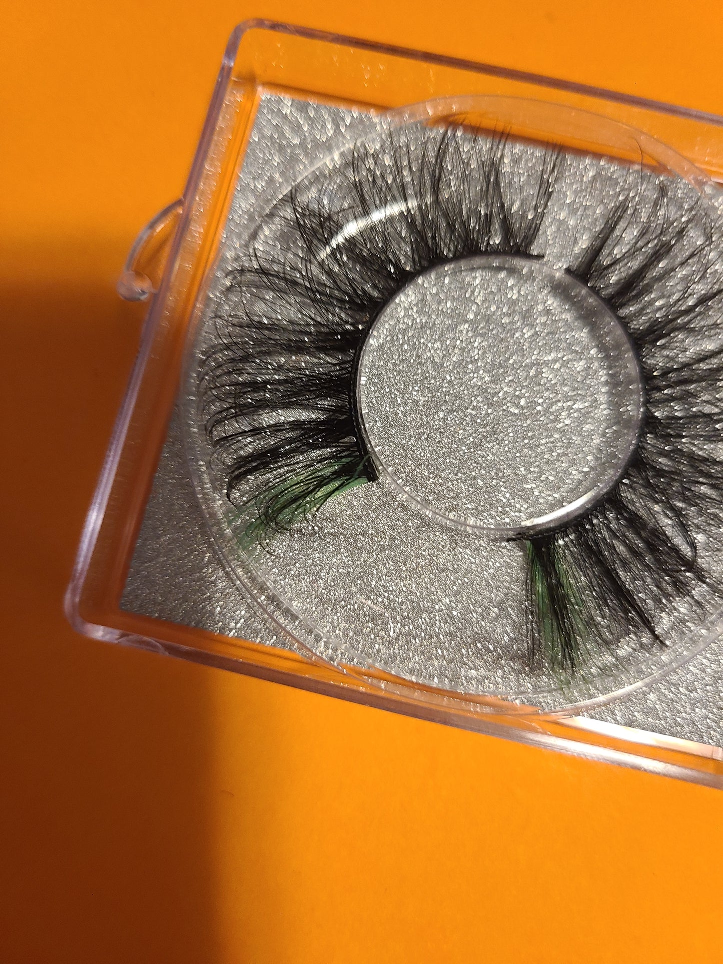 5D lime Green /Black Lashes