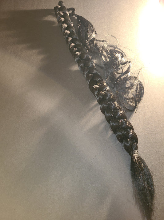 Wrap around braid ponytail