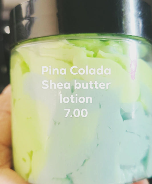 Whipped pina colada shea butter lotion